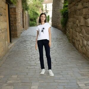 Women's Jeans Dark Blue Wash Jeans Calvin Klein Curvy Skinny Jeans Women’s Denim